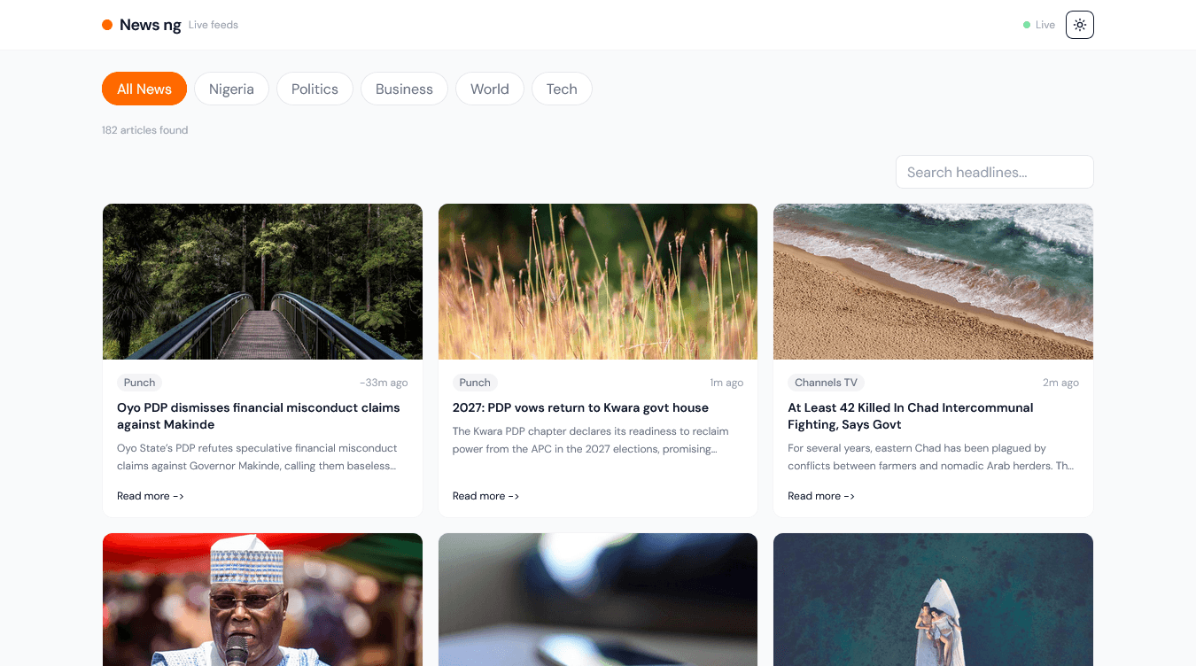 NewsSphere – News Aggregator